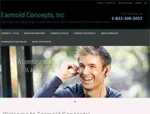 Tablet Screenshot of earmoldconceptsinc.com